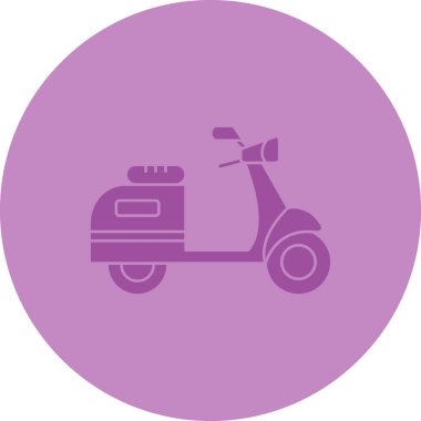 motosiklet simgesi vektör illüstrasyonu