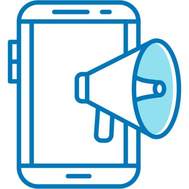 Konuşmacı. Web simgesi basit illüstrasyon