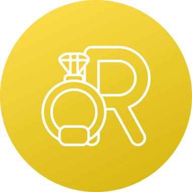 Line Water musluk simgesi beyaz arkaplanda izole edildi. Renkli taslak konsepti. Vektör.