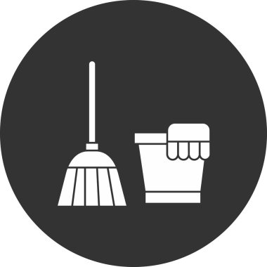 Temizleme simgesinin vektör illüstrasyonu