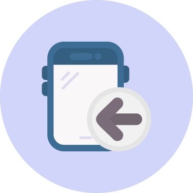 Akıllı telefonmuş. Web simgesi vektör illüstrasyonu