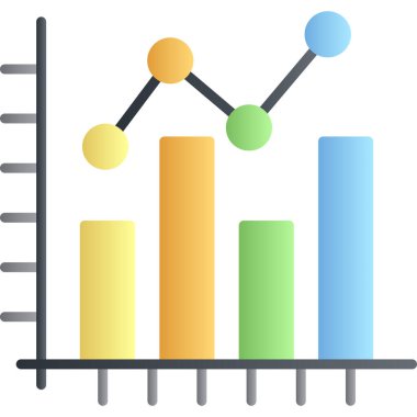 iş grafiği vektör simgesi