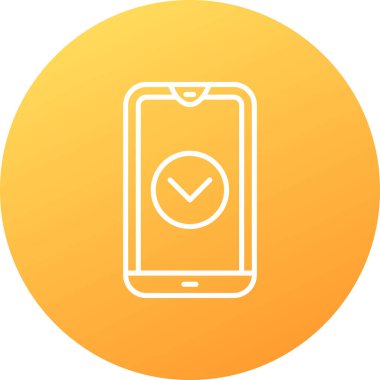 Vektör akıllı telefon simgesi illüstrasyonu