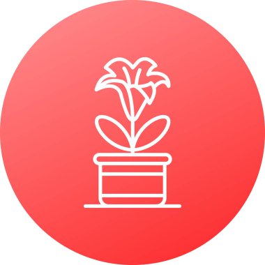 Bitki simgesinin vektör illüstrasyonu