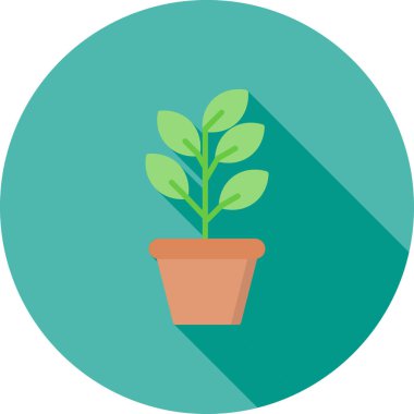 bitki simgesi, vektör illüstrasyonu