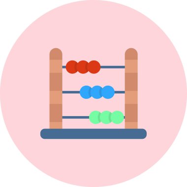 Abaküs simgesinin vektör illüstrasyonu