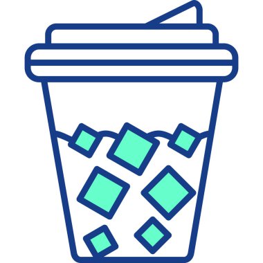 Kahve fincanı simgesi, basit tasarım