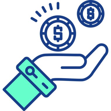 para kavramı vektör illüstrasyon basit çizgi