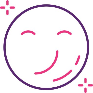 Yüz. Web simgesi basit illüstrasyon