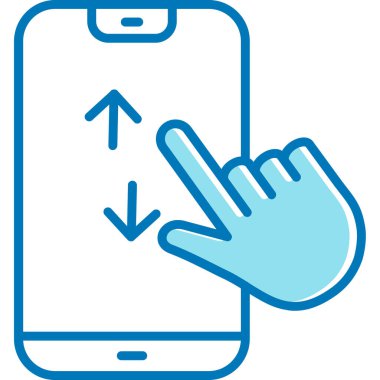 Akıllı Telefon Vektör İllüstrasyonuyla El