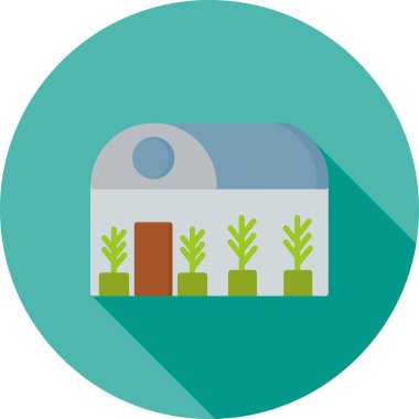 Bir bitki simgesinin vektör illüstrasyonu