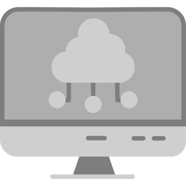 Bulut hesaplama simgesi basit biçimdedir