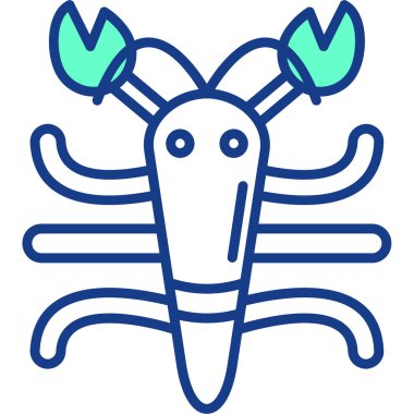 Böcek. Web simgesi basit illüstrasyon