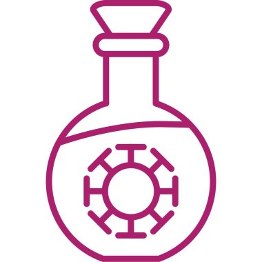 Bir şişe şampanya ikonu..