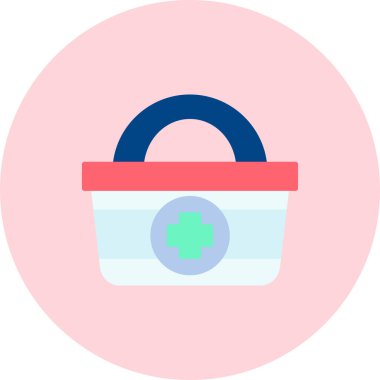 Sepet simgesi, illüstrasyon, vektör