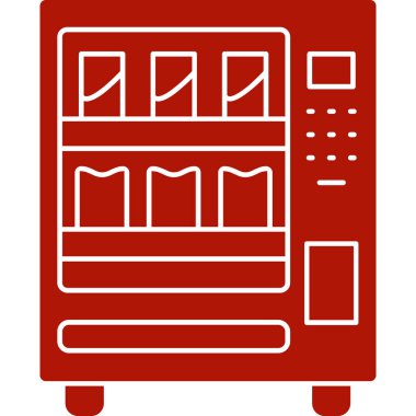 Buzdolabı simgesi, vektör çizimi