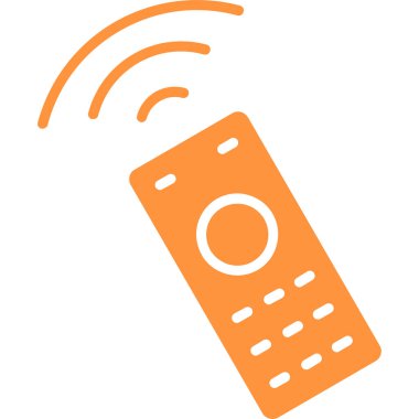 Uzaktan kumanda vektör simgesi. Beyaz zemin üzerinde web ve mobil tasarım için basit bir illüstrasyon vektörü izole edilmiş sembol. Web ve uygulama için tasarlandı.