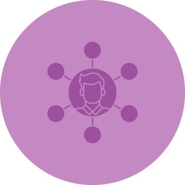 Bir insan simgesinin vektör illüstrasyonu