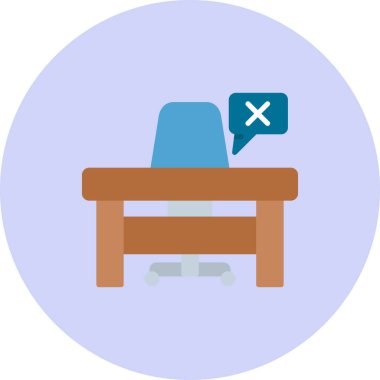 Sandalye. Web simgesi basit illüstrasyon