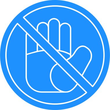 - Hayır. Dur işareti çizimi. dur işareti simgesi yok