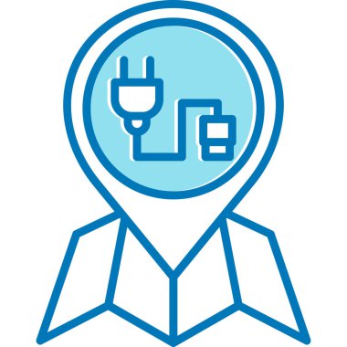 restoran konumu pin vektör illüstrasyonu