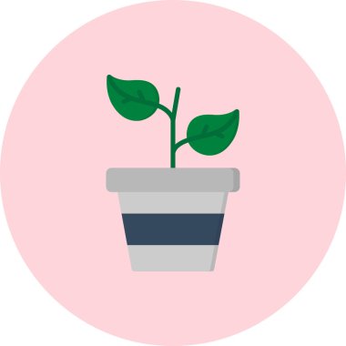 Bir bitkinin vektör illüstrasyonu