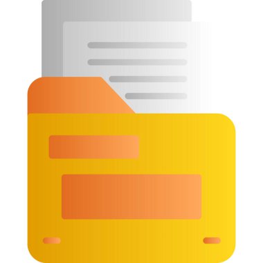 dosya belgesi simgesi, vektör illüstrasyonu