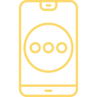 Telefon simgesi vektör illüstrasyonu