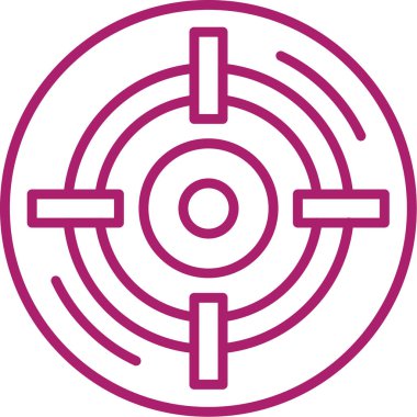 Hedef. Web simgesi basit tasarım