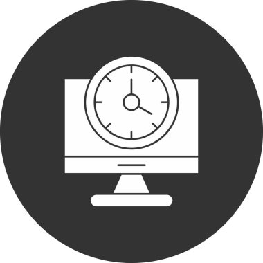 vektör lcd simgesi illüstrasyonu