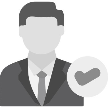 Kalp ikonu, vektör illüstrasyon tasarımı olan iş adamı