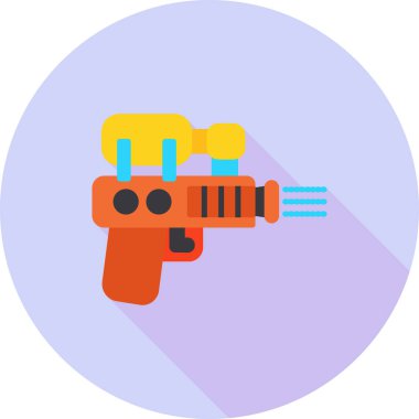 silah modern simgesi, vektör illüstrasyonu