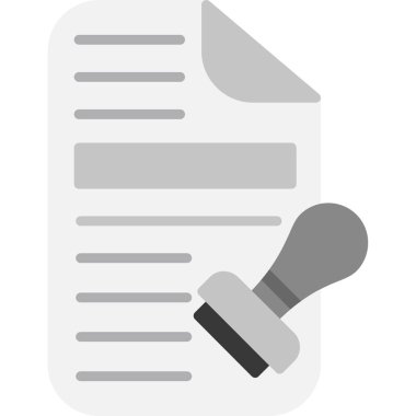 Belge simgesinin vektör illüstrasyonu