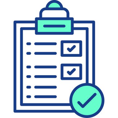 checklist modern icon, vector illustration