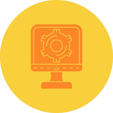 Ayarlama. Web simgesi basit illüstrasyon