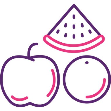 Meyve. Web simgesi basit illüstrasyon