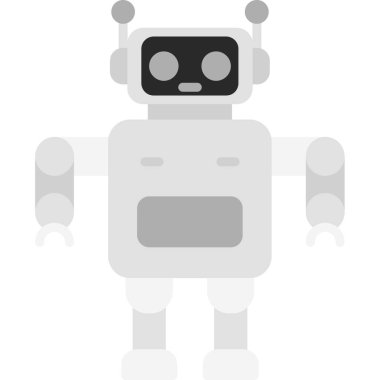 Robot simgesi. robot vektör illüstrasyonu