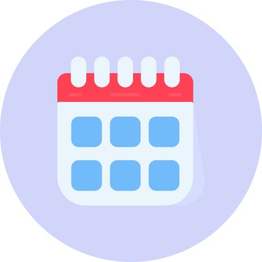 Takvim simgesi vektör illüstrasyon tasarımı