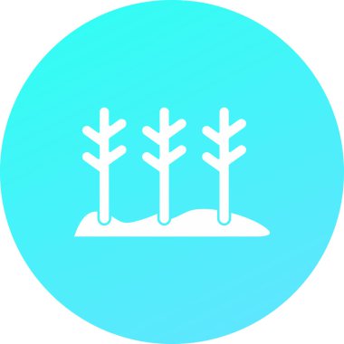 güzel orman sembolü vektör simgesi