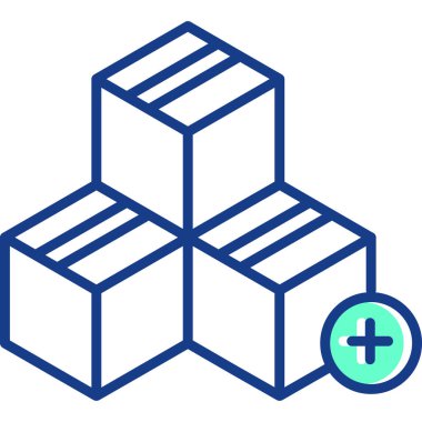 Haçlı bir kutunun vektör illüstrasyonu