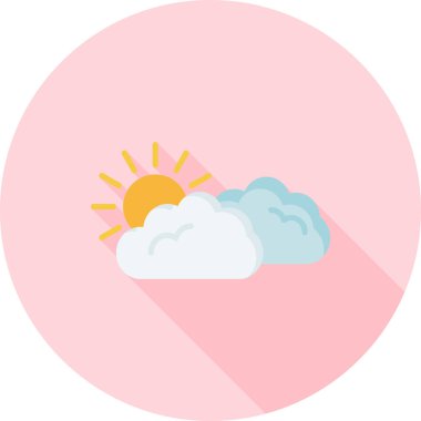 Hava durumu ikonu. hava simgesi vektör illüstrasyonu