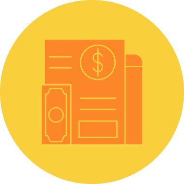 İş ve finans ikonu parasının vektör illüstrasyonu