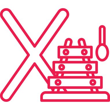 yiyecek ikonu vektör illüstrasyonu