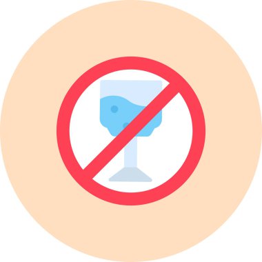 Yasak işaret vektörü simgesi