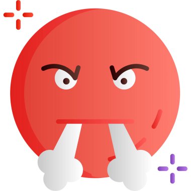kızgın yüz emoji simgesi