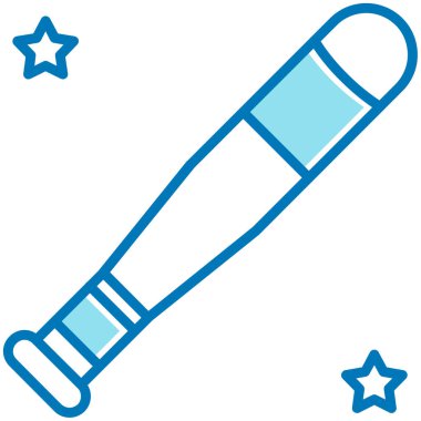 Bir el feneri simgesinin vektör illüstrasyonu