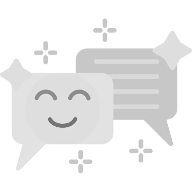 Sohbet mesajı simgesi, özet biçimi