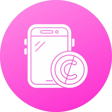 Cep telefonu simgesinin vektör illüstrasyonu