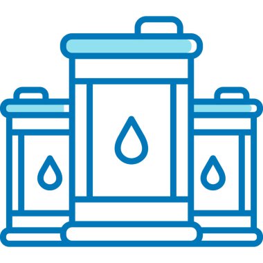 Varil ikonu. Ağ için varil vektör simgelerinin özet çizimi