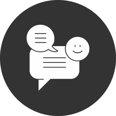 Konuş. Web simgesi basit tasarım